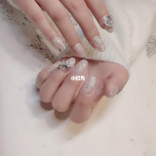 か人生建议74必做的碎钻粉美甲!_碎钻_秋冬美甲_美甲分享_美妆_美甲