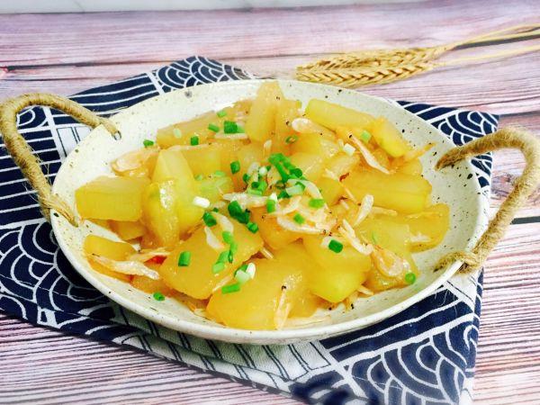 蚝油虾皮炒冬瓜