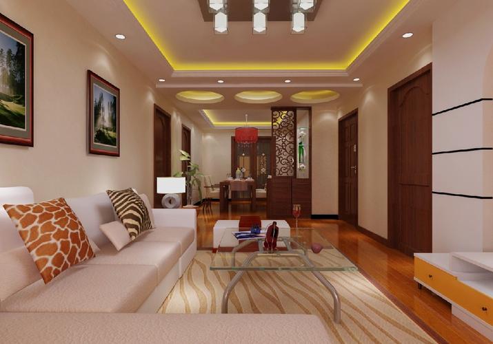 双阳住宅小区三居现代简约家装装修案例效果图