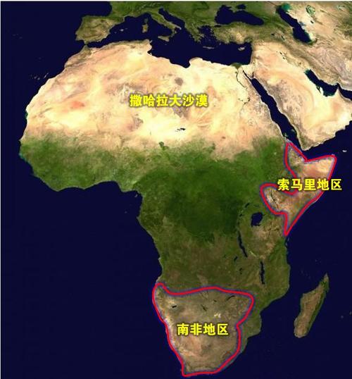 事实上, 非洲不适合人类生存的地方主要有三个:北部的撒哈拉沙漠地区