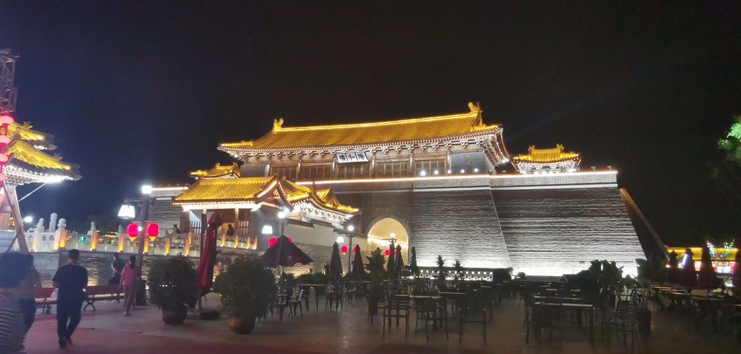 正定古城夜景