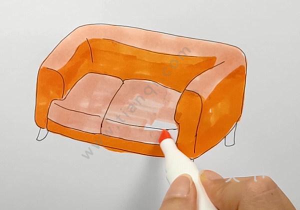 沙发怎么画简单又漂亮漂亮的沙发怎么画
