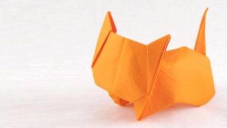 用折纸折小猫怎么折