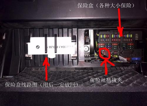 宝马x1保险丝盒图解如下