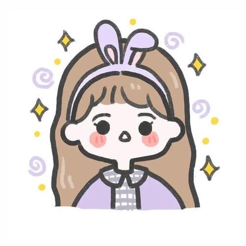 可爱女生动漫手绘头像闺蜜头像