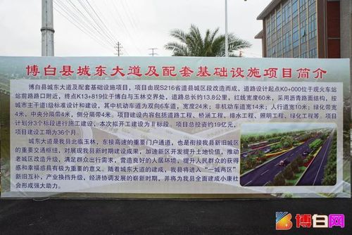 投资19亿元!博白县城市主干道升级改造