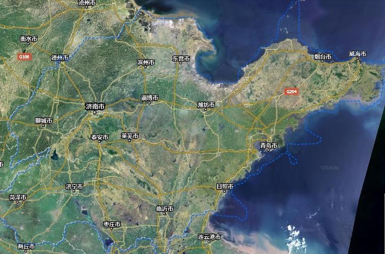 山东地势图