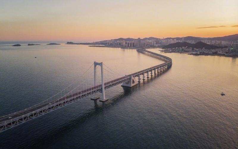 大连星海湾跨海大桥风景桌面壁纸