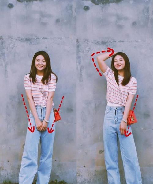 站着拍照姿势,手部,脚部,脸部,搞怪动作,怎么好看怎么摆