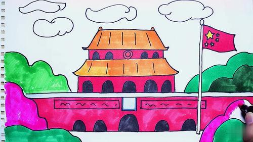 我和我的祖国简笔画怎么画