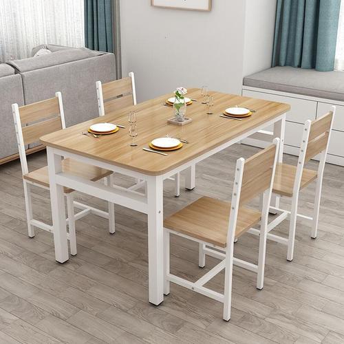餐桌椅组合小户型家用简易餐桌椅吃饭桌长方形快餐饭店餐桌组合【价格