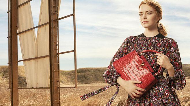 影后emma stone 代言lv全新"旅行精神"大片|neeu你有