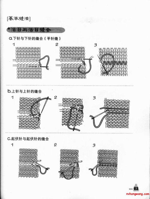 一些常用到的棒针缝合基本针法-堆糖,美好生活研究所
