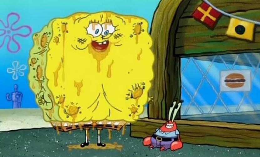 海绵宝宝:蟹堡王餐厅越来越不健康,给顾客吃油滋滋食物,最后被查封