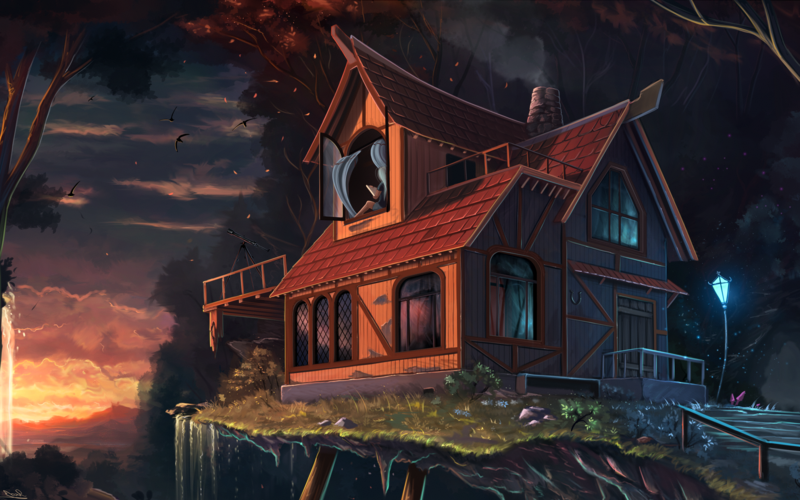 二次元.房子,壁纸