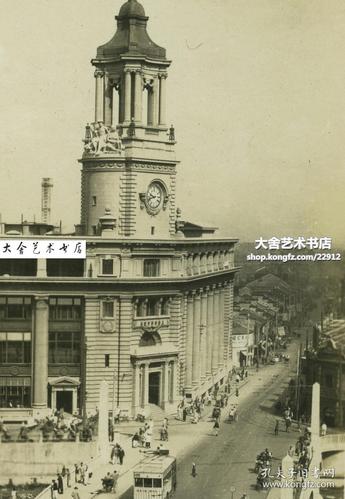 民国时期四川路桥北堍虹口区北苏州路上海邮政总局建筑全景老照片