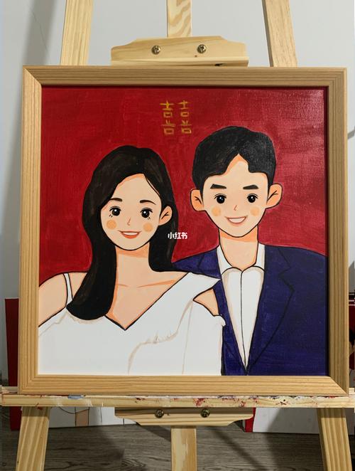 定制画 手绘画 结婚礼物_结婚礼物_绘画_礼物_婚姻_纪念日_闺蜜结婚送