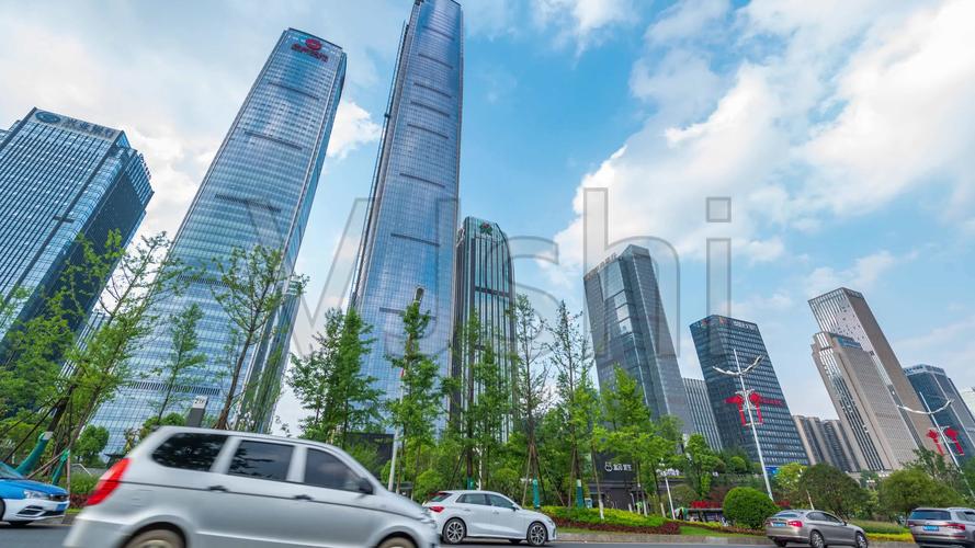 4k实拍贵州金融城延时摄影_4096x2304_高清视频素材