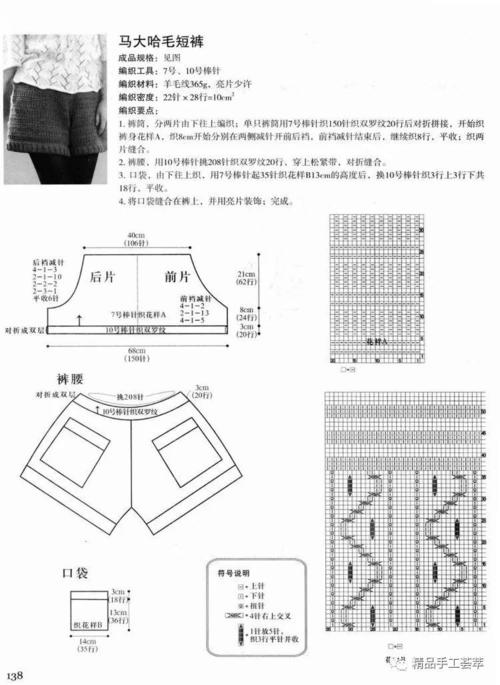 集合贴·钩针编织的短裤花样和图解大全