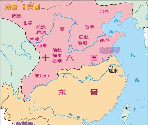东晋的疆域基本与东吴一致,只不过较之东吴,多占了淮南与襄阳,以及