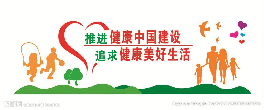 健康中国标语图片