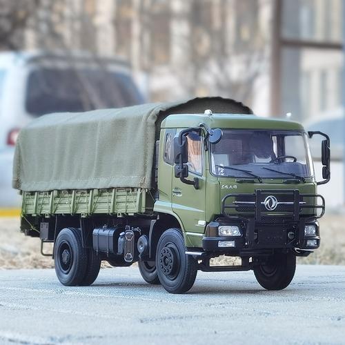 卡车原厂东风天锦军车军事越野运兵车合金模型车模