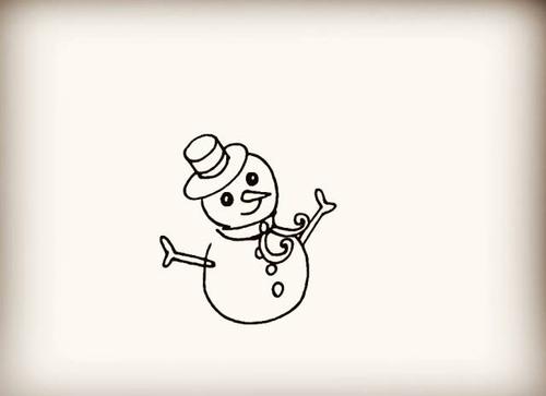 【简笔画教程】雪人