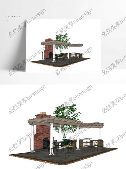 公园小亭子模型设计