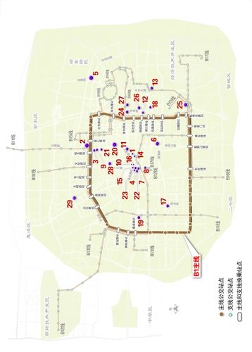 商场周边单行道线路图