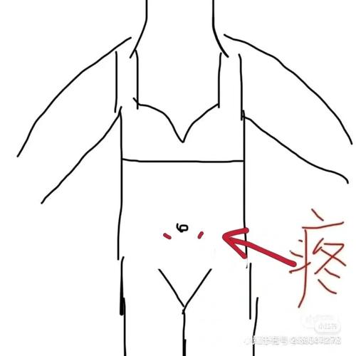 肚脐眼左下方一点点的位置疼_跑步_排卵期_月经_阴超