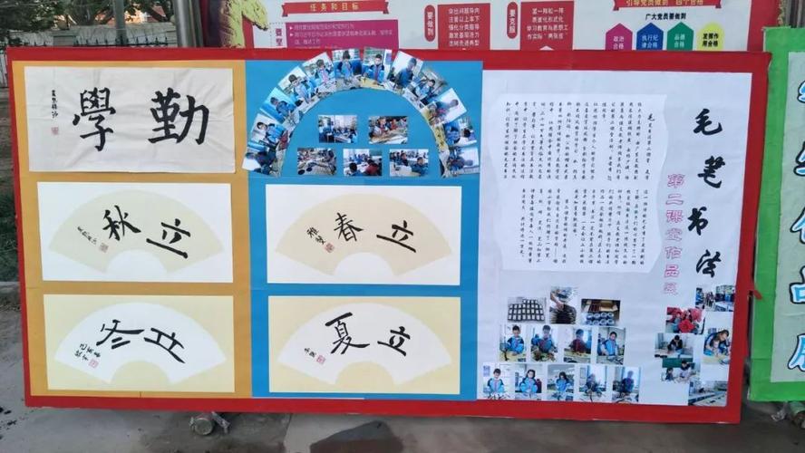 毛笔书法作品展展板(一)