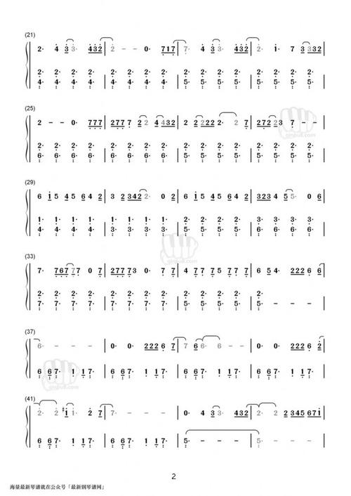 《into the unknown》钢琴数字简谱–《冰雪奇缘2》主题曲