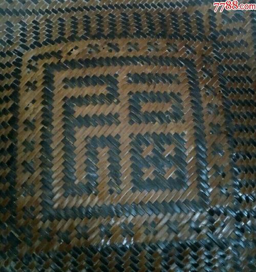 老细工"福"字竹编盆