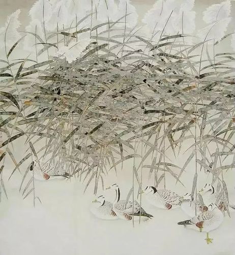 诗画蒹葭苍苍白露为霜所谓伊人在水一方