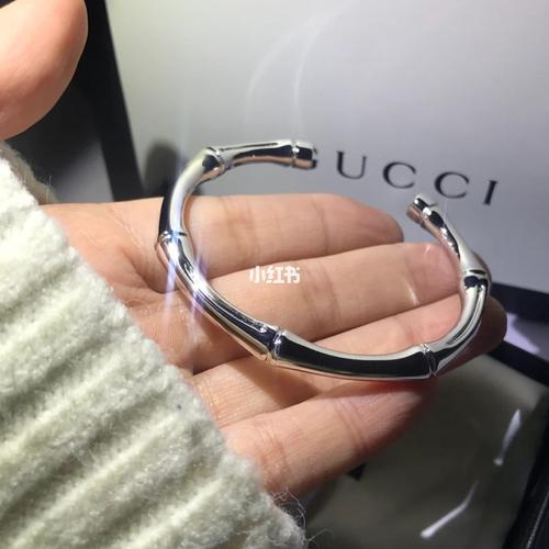 gucci手镯经典手镯 竹节手镯!