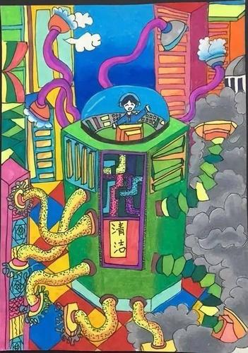 科技节 | 一起来围观学生眼中的未来世界(中学组科幻画展播)