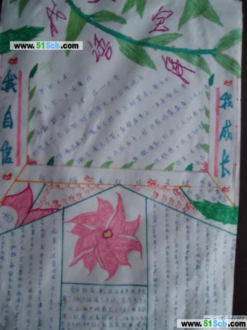 手抄报 专题手抄报 > 我自信我长大手绘报