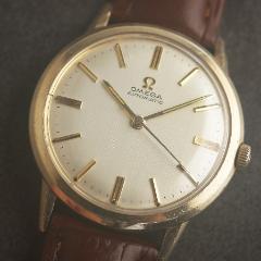 瑞士欧米茄古董表最高级星座系列第代改版星座黄金间金款