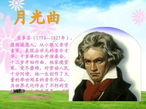 北师大版四年级语文上册《月光曲》公开课课件ppt