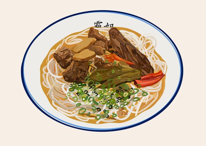手绘长沙米粉