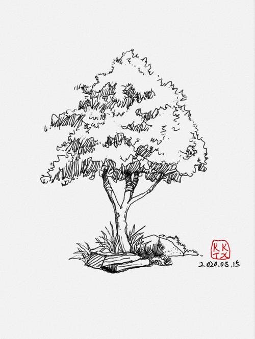 【钢笔画】树的9种画法