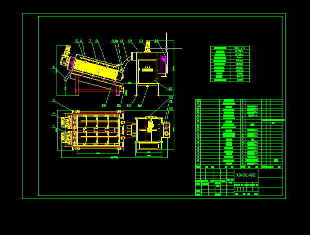 叠螺式污泥脱水机402cad图纸
