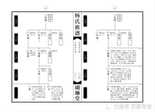 6大常见家谱样本,尤其第4个,深受各大名门望族的喜爱!