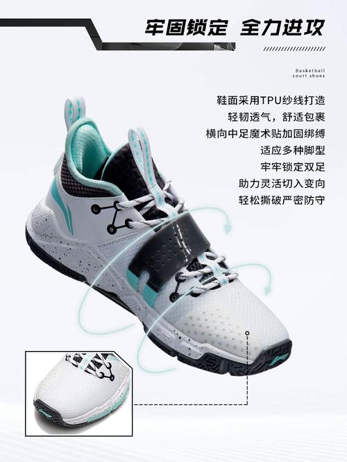 李宁男鞋篮球鞋2021wade block男子减震回弹篮球场地鞋abpr065 标准白