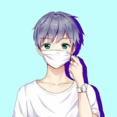 戴口罩的动漫女生