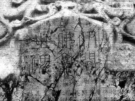 8(唐)褚遂良《伊阙佛龛碑》碑额照片_调整大小.jpg
