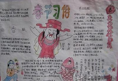 走亲访友新年之旅手抄报 红色之旅手抄报