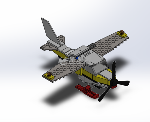 乐高螺旋桨飞机