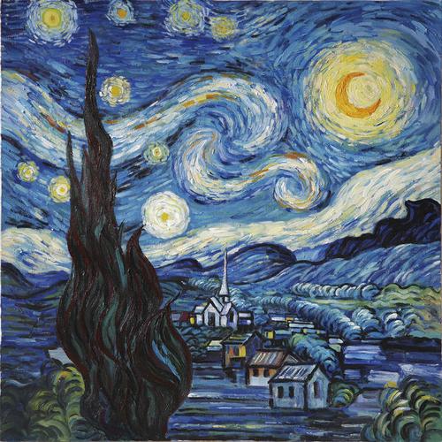 【绘画×雕刻×铸币】第1弹,梵高『星月夜』