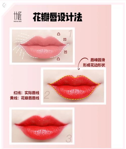 明媚性感的花瓣唇怎么设计最高级?速存!